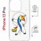 Чехол-накладка Apple iPhone 13 Pro (610630) Kruche PRINT Единорожка