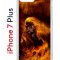Чехол-накладка iPhone 7 Plus/8 Plus Kruche Print Конь огонь