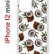 Чехол-накладка iPhone 12 mini Kruche Print Кокосы