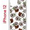 Чехол-накладка iPhone 12/12 Pro Kruche Print Кокосы