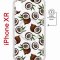 Чехол-накладка iPhone XR Kruche Magnet Print Кокосы
