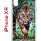 Чехол-накладка iPhone XR Kruche Print Крадущийся тигр