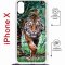 Чехол-накладка iPhone X/XS Kruche Magrope Print Крадущийся тигр