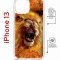 Чехол-накладка Apple iPhone 13 (610629) Kruche PRINT Лев