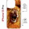Чехол-накладка Apple iPhone 13 Pro (610630) Kruche PRINT Лев