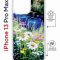 Чехол-накладка iPhone 13 Pro Max Kruche Magrope Print Ромашки у ручья