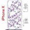 Чехол-накладка iPhone X/XS Kruche Magrope Print Сакура