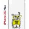 Чехол-накладка iPhone XS Max Kruche Print Сова в очках