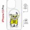 Чехол-накладка Apple iPhone 13 Pro (610630) Kruche PRINT Сова в очках