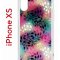 Чехол-накладка iPhone X/XS Kruche Print Цветные листья