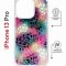 Чехол-накладка iPhone 13 Pro Kruche Magrope Print Цветные листья