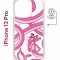 Чехол-накладка Apple iPhone 13 Pro (610631) Kruche PRINT Розовая Пантера