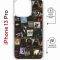 Чехол-накладка Apple iPhone 13 Pro (610630) Kruche PRINT Плейлисты