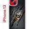 Чехол-накладка Apple iPhone 13 (606542) Kruche PRINT Тигриный глаз