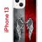 Чехол-накладка Apple iPhone 13 (606542) Kruche PRINT Крылья