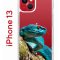 Чехол-накладка iPhone 13 Kruche Print Змея