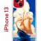 Чехол-накладка Apple iPhone 13 (606542) Kruche PRINT Парусник