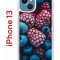 Чехол-накладка Apple iPhone 13 (606542) Kruche PRINT Fresh berries
