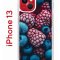 Чехол-накладка Apple iPhone 13 (606542) Kruche PRINT Fresh berries