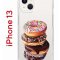 Чехол-накладка iPhone 13 Kruche Print Donuts