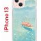 Чехол-накладка iPhone 13 Kruche Print Озеро цветов