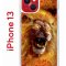 Чехол-накладка iPhone 13 Kruche Print Лев