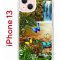 Чехол-накладка iPhone 13 Kruche Print Водопад