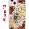 Чехол-накладка iPhone 13 Kruche Print Ягоды и Цветы