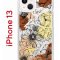 Чехол-накладка iPhone 13 Kruche Print Ягоды и Цветы