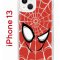 Чехол-накладка iPhone 13 Kruche Print Человек-Паук красный