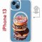 Чехол-накладка Apple iPhone 13 (610627) Kruche PRINT Donuts