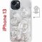 Чехол-накладка iPhone 13 Kruche Magnet Print White roses