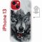 Чехол-накладка Apple iPhone 13 (610627) Kruche PRINT Волк