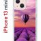 Чехол-накладка iPhone 13 mini Kruche Print Лавандовый рай