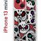 Чехол-накладка Apple iPhone 13 mini (606541) Kruche PRINT Angry Cats