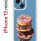 Чехол-накладка iPhone 13 mini Kruche Print Donuts