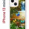 Чехол-накладка Apple iPhone 13 mini (606541) Kruche PRINT Водопад
