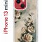 Чехол-накладка Apple iPhone 13 mini (606541) Kruche PRINT Белая роза