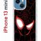 Чехол-накладка Apple iPhone 13 mini (606541) Kruche PRINT Человек-Паук черный