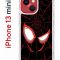 Чехол-накладка Apple iPhone 13 mini (606541) Kruche PRINT Человек-Паук черный