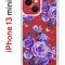 Чехол-накладка Apple iPhone 13 mini (606541) Kruche PRINT Roses