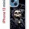 Чехол-накладка iPhone 13 mini Kruche Print Skull Hands