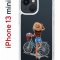 Чехол-накладка Apple iPhone 13 mini (606541) Kruche PRINT Велосипедная прогулка