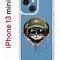 Чехол-накладка Apple iPhone 13 mini (606541) Kruche PRINT Кот в наушниках