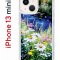 Чехол-накладка iPhone 13 mini Kruche Print Ромашки у ручья