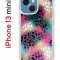 Чехол-накладка Apple iPhone 13 mini (606541) Kruche PRINT Цветные листья