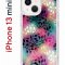 Чехол-накладка Apple iPhone 13 mini (606541) Kruche PRINT Цветные листья