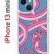 Чехол-накладка Apple iPhone 13 mini (606541) Kruche PRINT Розовая Пантера