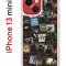 Чехол-накладка Apple iPhone 13 mini (606541) Kruche PRINT Плейлисты