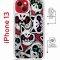 Чехол-накладка Apple iPhone 13 (610629) Kruche PRINT Angry Cats